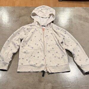 Cat & Jack Cream Heart Hoodie